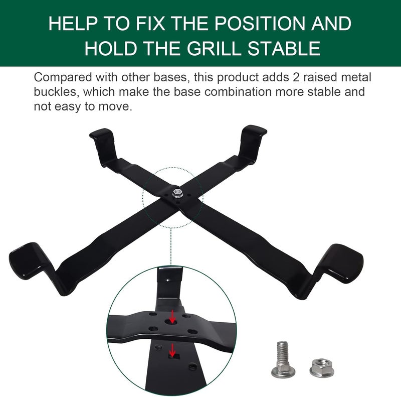 Quantfire Grill Stand Table Nest for Medium Big Green Egg, Big Green Egg Accessories Kamado Grill Table Nest Stand - Image 4